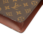 Louis Vuitton Monogram Pochette Homme Clutch Brown Leather — view 4