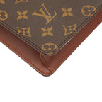Louis Vuitton Monogram Pochette Homme Clutch Brown Leather — view 7