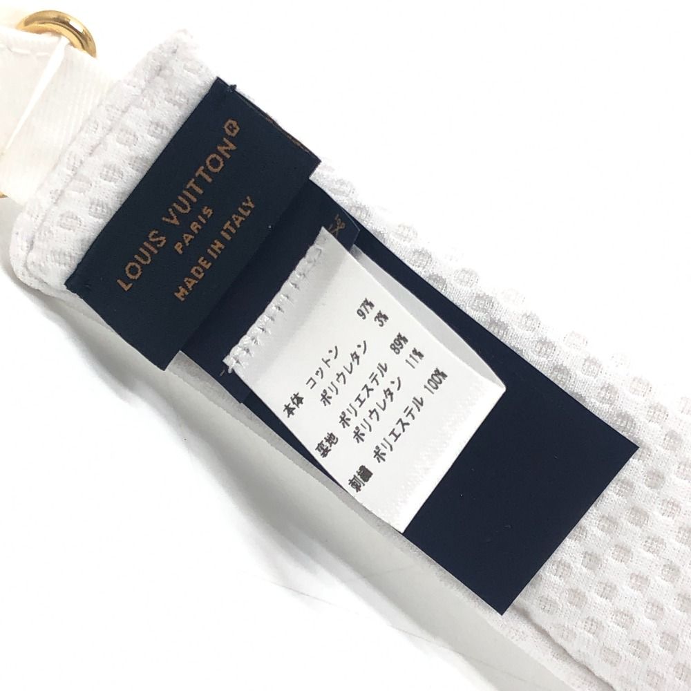Louis Vuitton Sun Visor LV League Cotton White Hat — view 6