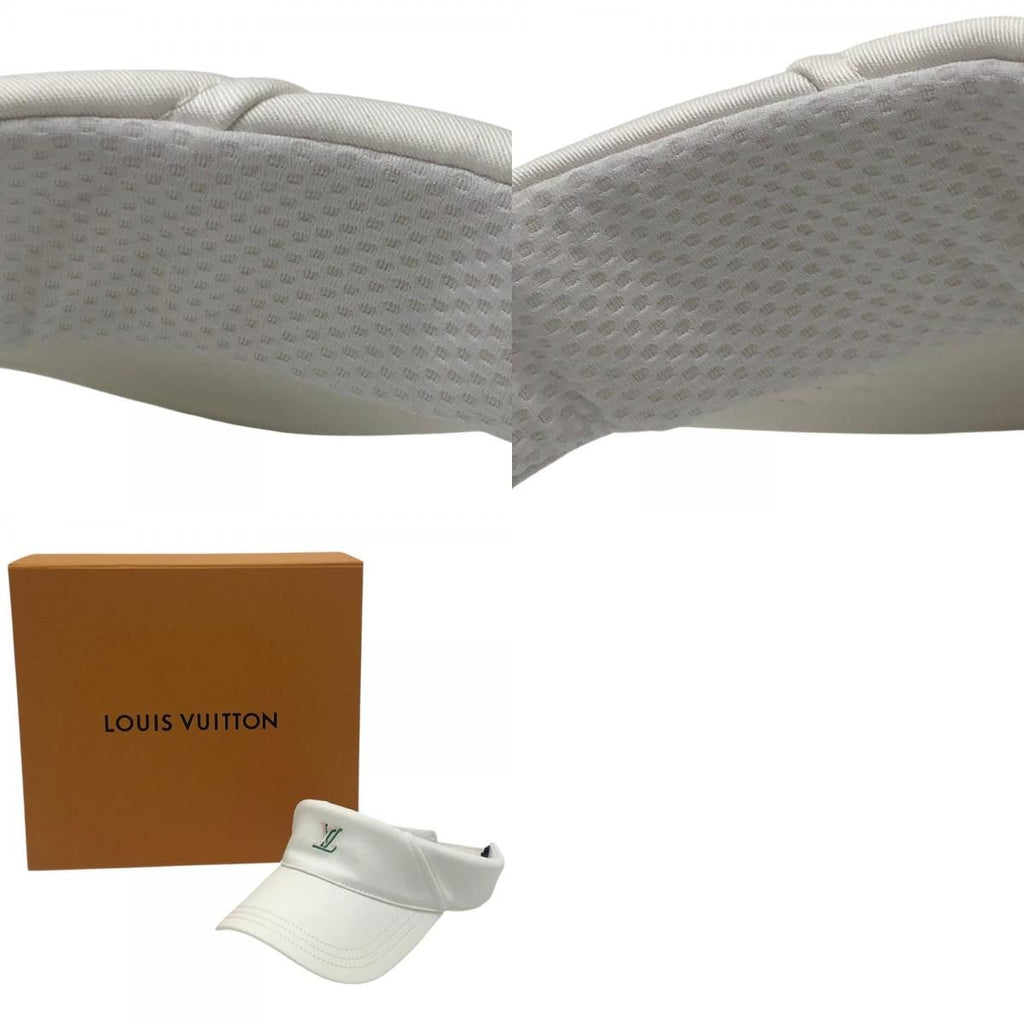 Louis Vuitton Sun Visor LV League Cotton White Hat — view 9