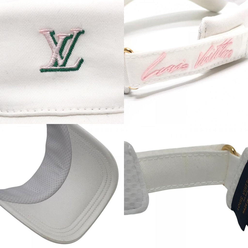 Louis Vuitton Sun Visor LV League Cotton White Hat — view 8