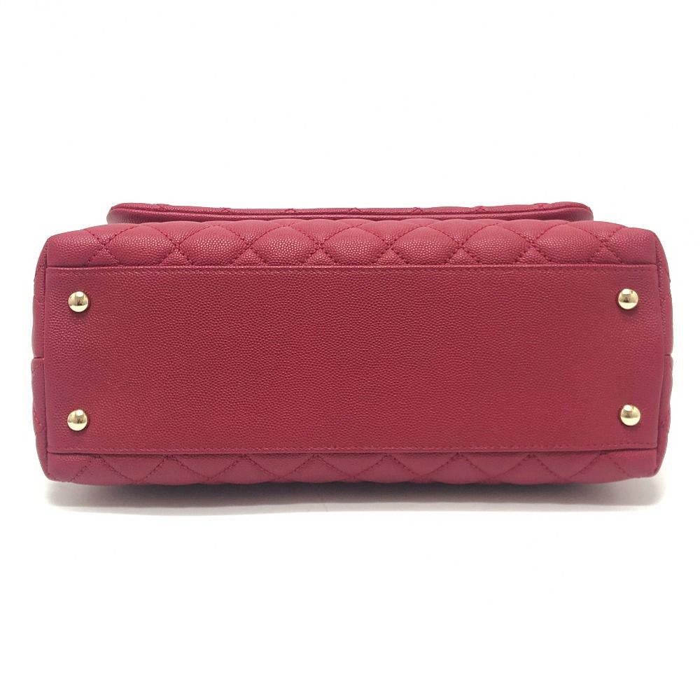 Chanel Handbag Coco Handle 29 Caviar Leather Red — view 4