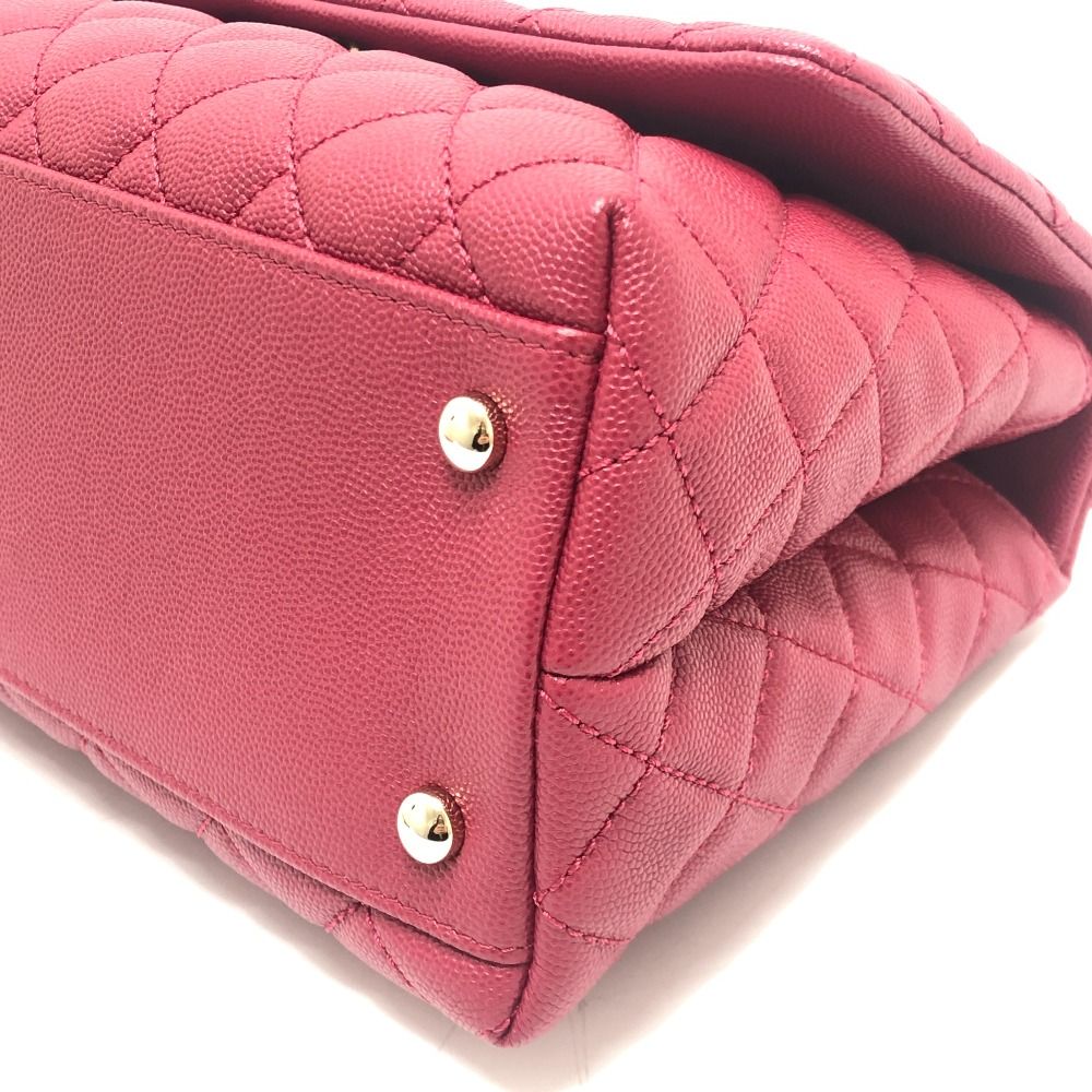 Chanel Handbag Coco Handle 29 Caviar Leather Red — view 5