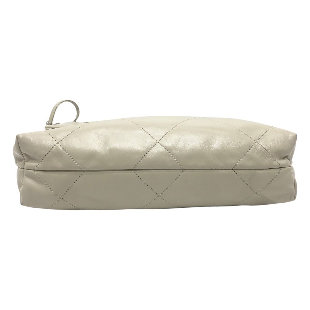 Chanel Shoulder Bag 22 Small CC Logo Calfskin Gray — view 4
