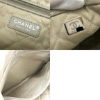 Chanel Shoulder Bag 22 Small CC Logo Calfskin Gray — view 9