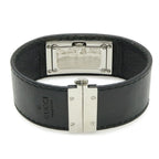 Gucci Black Dial SS Leather Quartz Watch — view 6