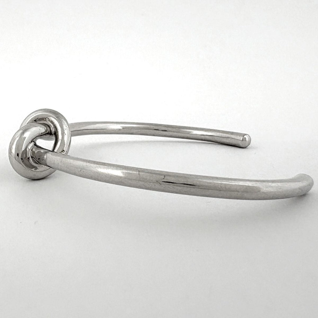 Celine Knot Extra Thin Bracelet Metal Silver — view 3