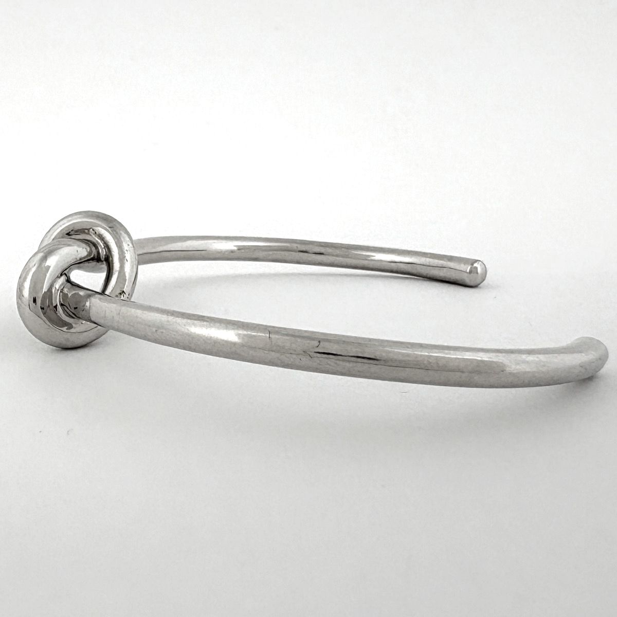 Celine Knot Extra Thin Bracelet Metal Silver — view 3