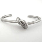 Celine Knot Extra Thin Bracelet Metal Silver — view 2