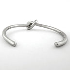 Celine Knot Extra Thin Bracelet Metal Silver — view 4