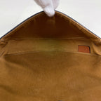 Celine Triomphe Shoulder Bag Triangle Black Brown — view 8