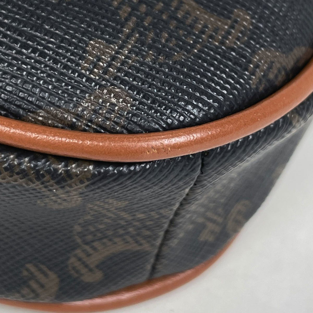 Celine Triomphe Shoulder Bag Triangle Black Brown — view 3
