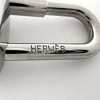 Hermes Cadena Hippopotamus Bag Charm Metal Silver — view 4