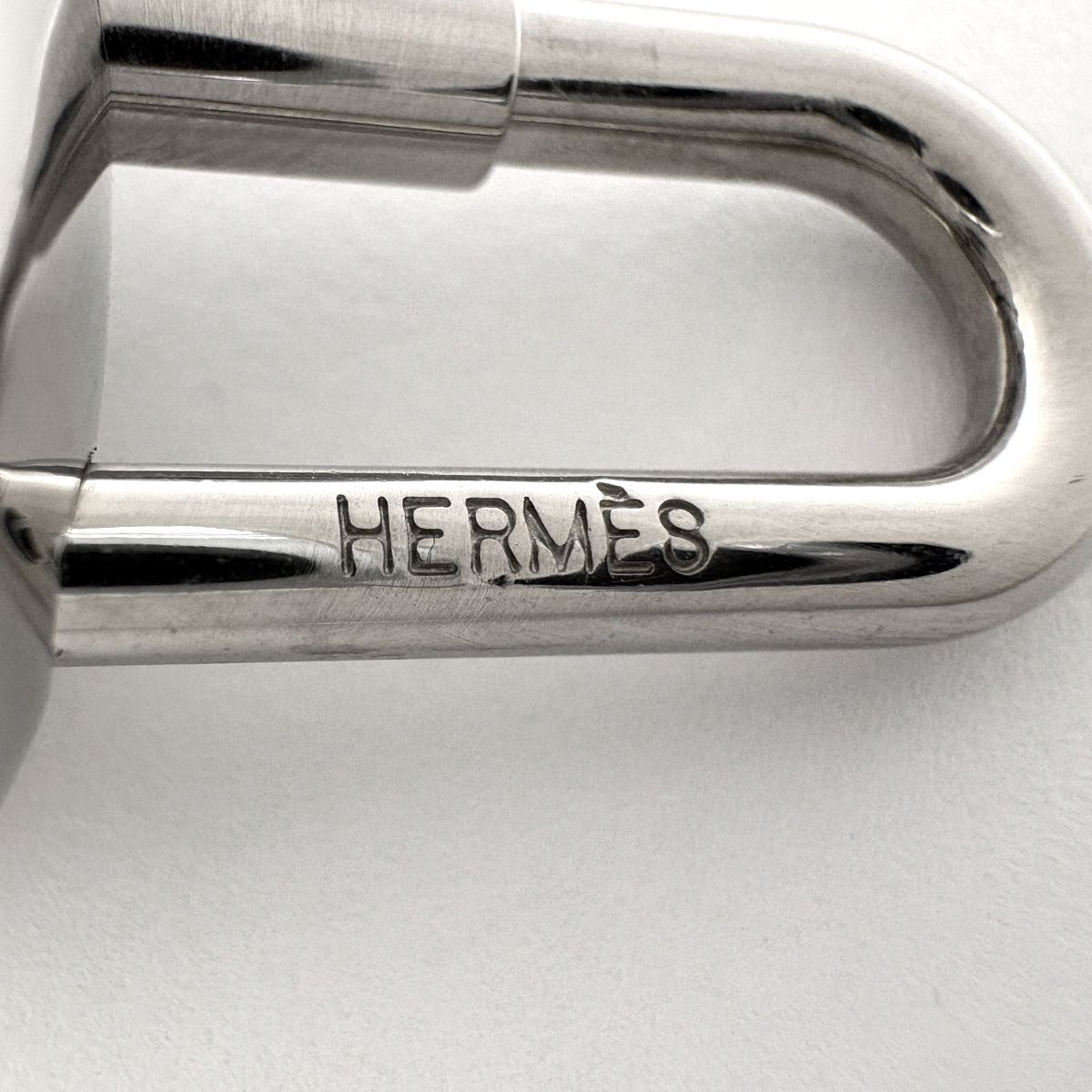 Hermes Cadena Hippopotamus Bag Charm Metal Silver — view 4