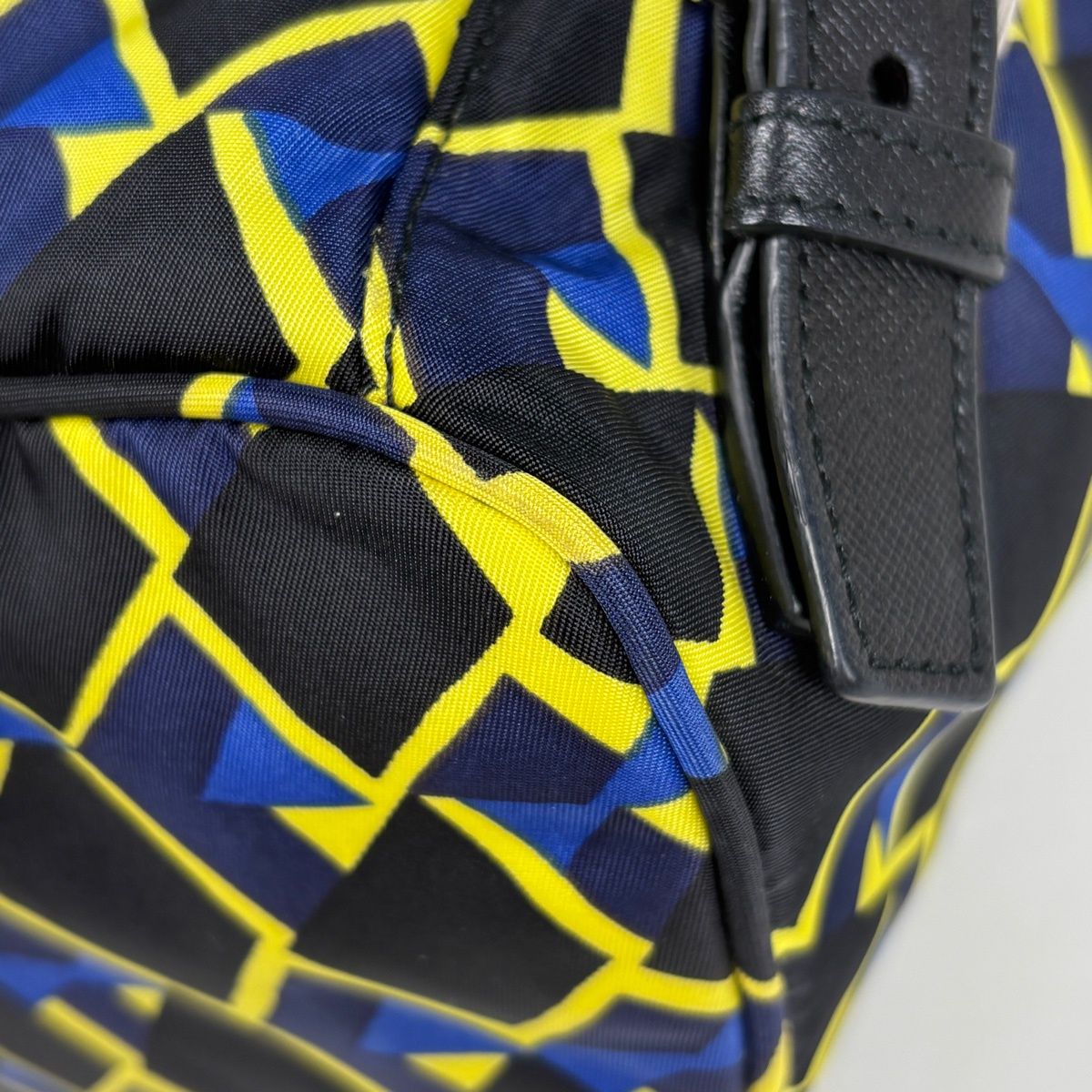 Prada Logo Pret Backpack Nylon Black Multicolor — view 4