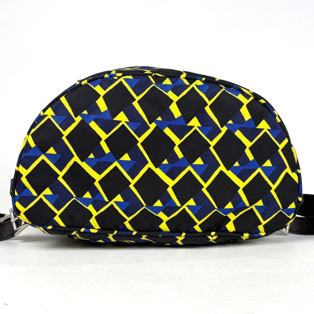 Prada Logo Pret Backpack Nylon Black Multicolor — view 3