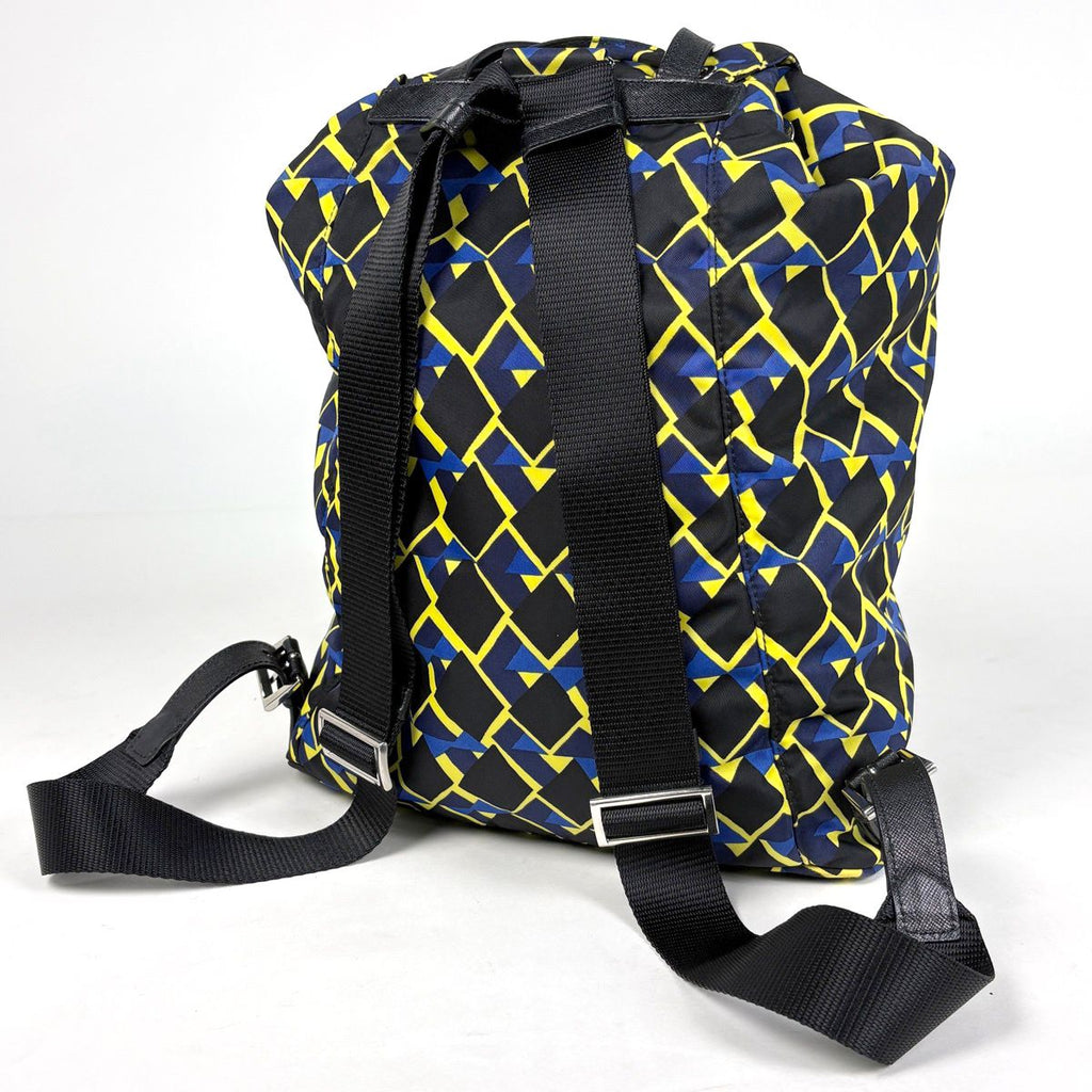 Prada Logo Pret Backpack Nylon Black Multicolor — view 2