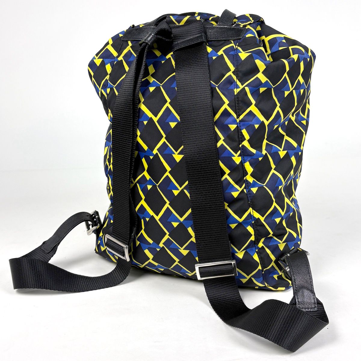 Prada Logo Pret Backpack Nylon Black Multicolor — view 2