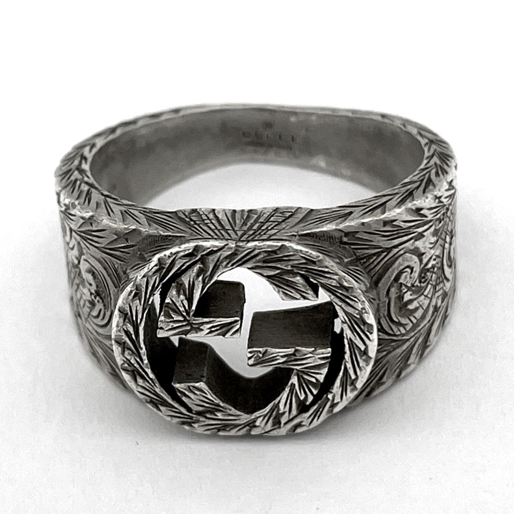Gucci Interlocking Ring Arabesque Silver — view 2