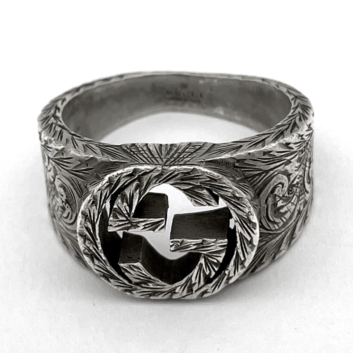 Gucci Interlocking Ring Arabesque Silver — view 2