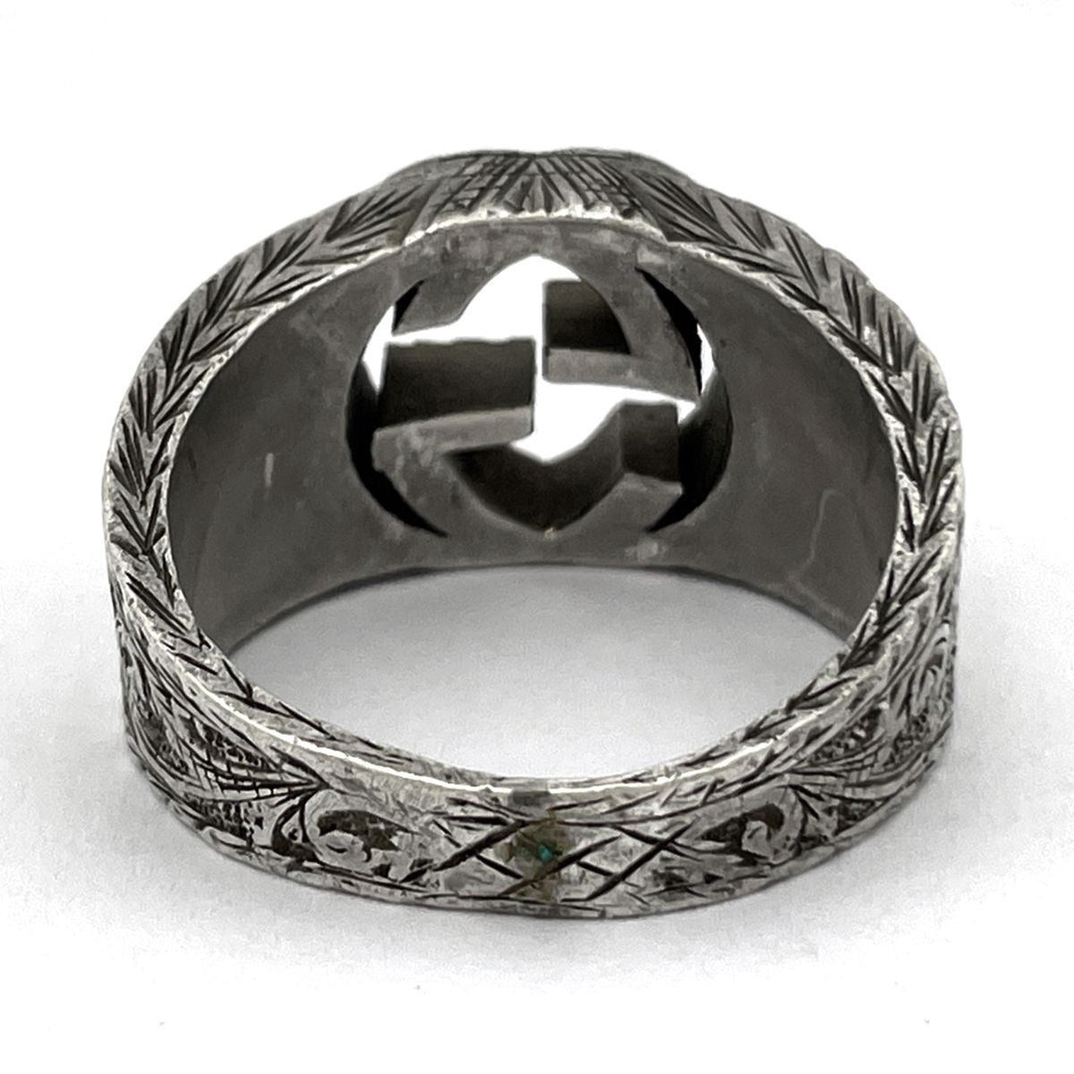 Gucci Interlocking Ring Arabesque Silver — view 4