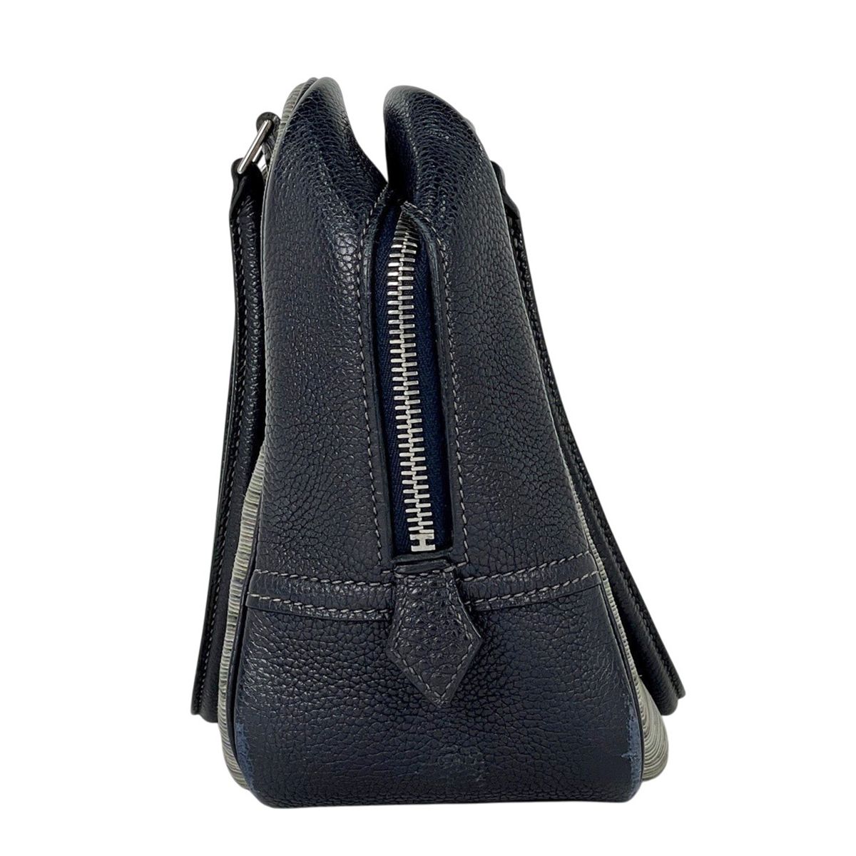 Hermes Plume 28 Handbag Vibrato Navy — view 2