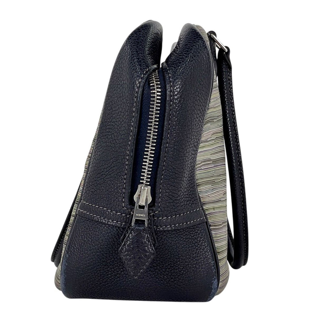 Hermes Plume 28 Handbag Vibrato Navy — view 4