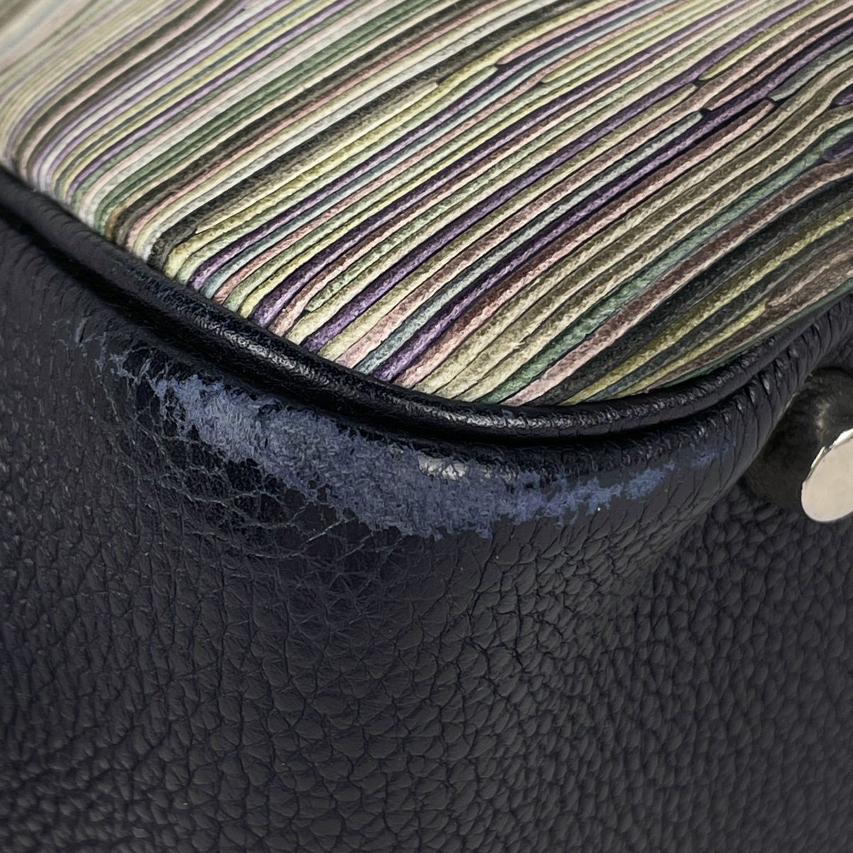 Hermes Plume 28 Handbag Vibrato Navy — view 6