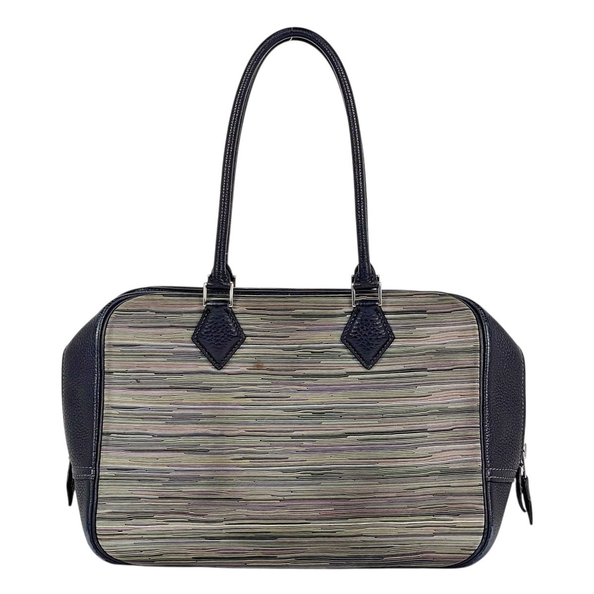 Hermes Plume 28 Handbag Vibrato Navy — view 3