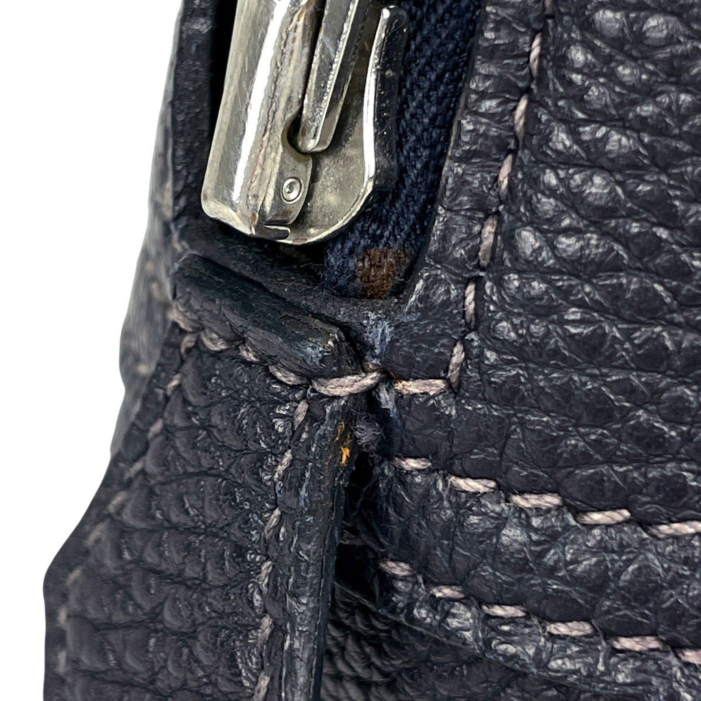 Hermes Plume 28 Handbag Vibrato Navy — view 7