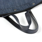 Prada Logo Tote Denim Navy — view 5