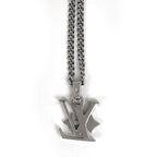 Louis Vuitton Pendant Monogram Low Necklace Metal Silver — view 2
