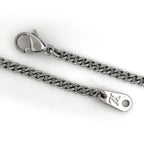 Louis Vuitton Pendant Monogram Low Necklace Metal Silver — view 3