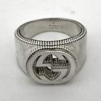 Gucci Interlocking Ring Silver — view 2