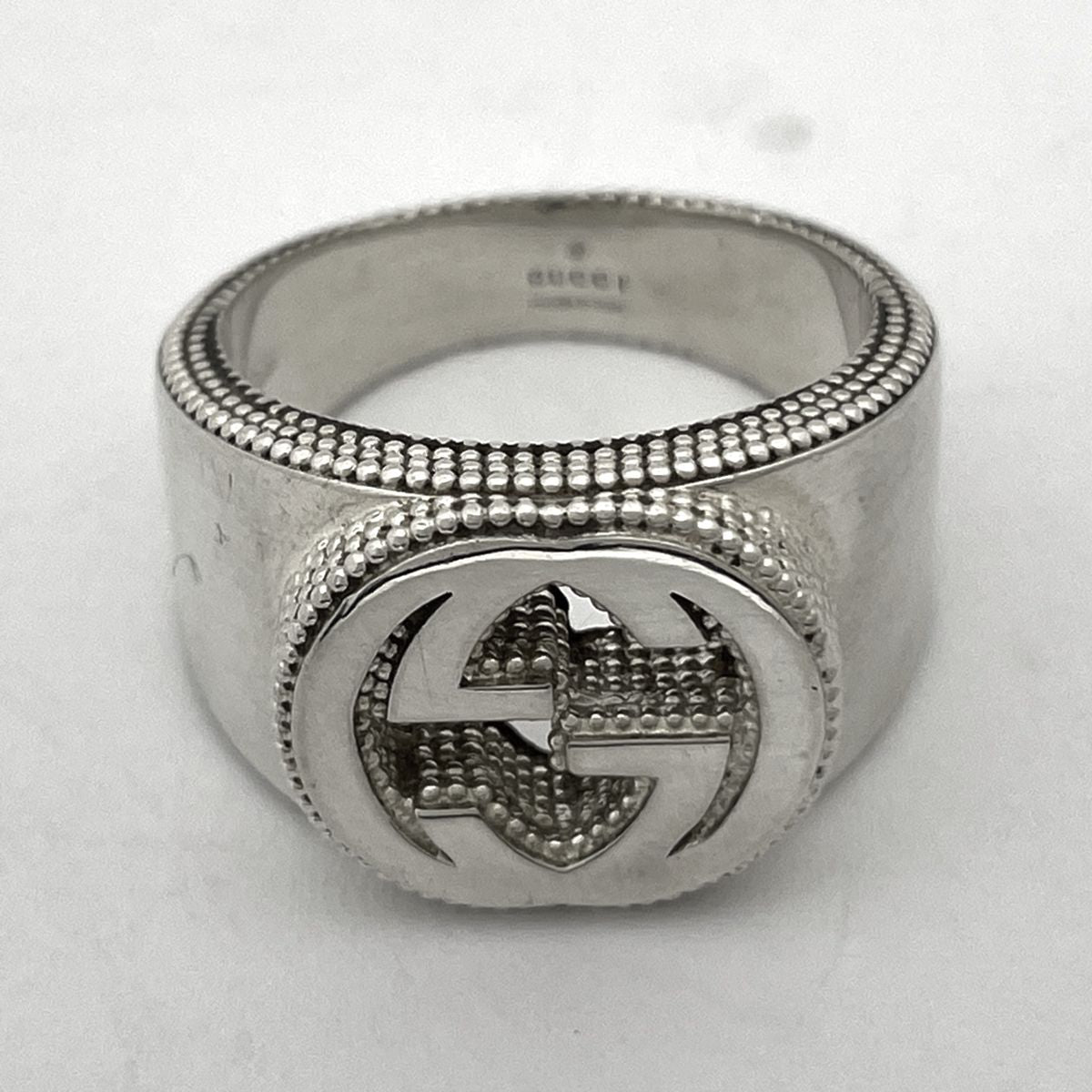 Gucci Interlocking Ring Silver — view 2