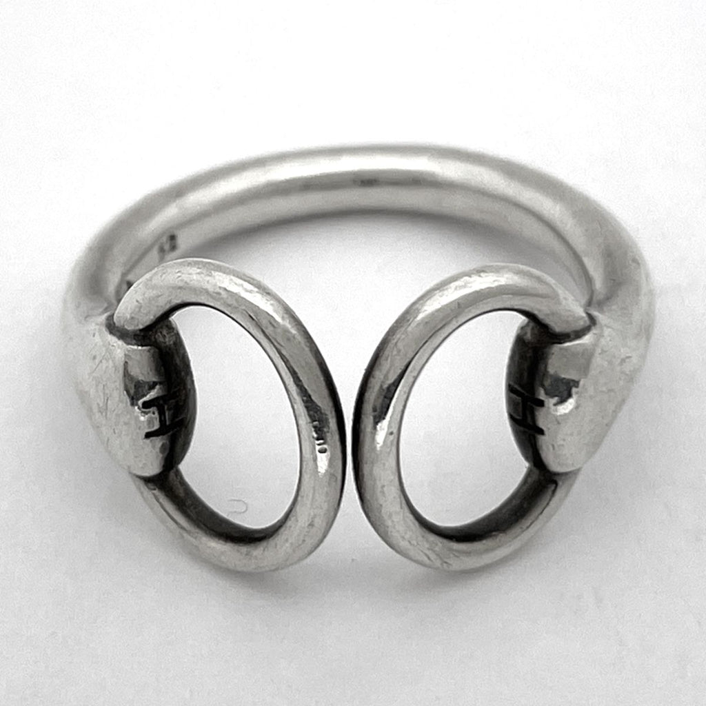 Hermes Nausicaa Ring Horsebit Silver — view 2
