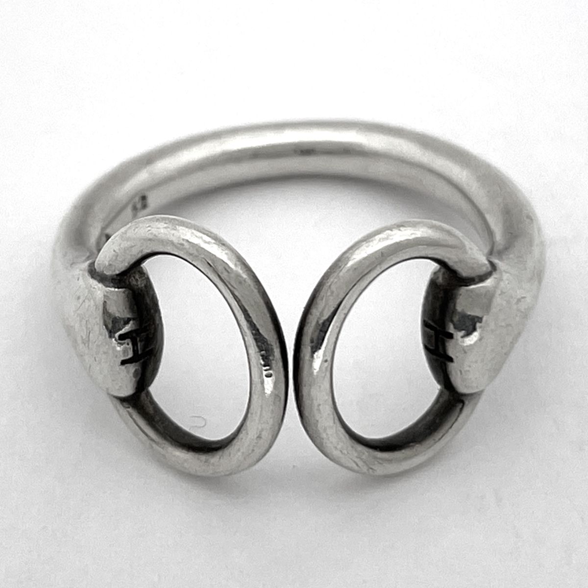 Hermes Nausicaa Ring Horsebit Silver — view 2
