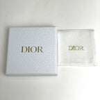 Dior Logo Rhinestone Ring Silver Plated — view 6