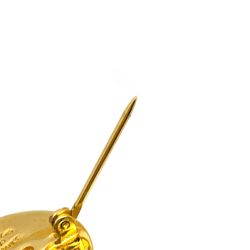 Chanel CC Logo Brooch Gold Plated — view 4