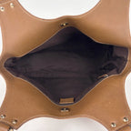Gucci Logo Handbag Leather Brown — view 9