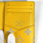 Louis Vuitton Card Case Organizer de Poche Leather Gray — view 6