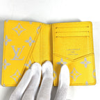 Louis Vuitton Card Case Organizer de Poche Leather Gray — view 7