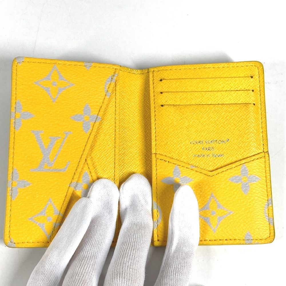 Louis Vuitton Card Case Organizer de Poche Leather Gray — view 7