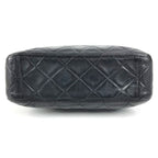 Chanel Handbag Logo Quilted Leather Black — view 5