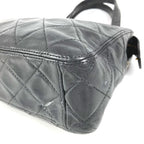 Chanel Handbag Logo Quilted Leather Black — view 6