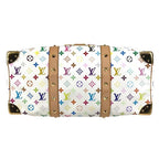 Louis Vuitton Boston Bag Keepall 45 Monogram Multicolor Canvas Blanc White — view 5