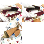 Louis Vuitton Boston Bag Keepall 45 Monogram Multicolor Canvas Blanc White — view 9
