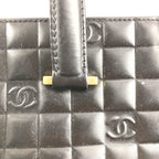 Chanel Handbag Logo CC Choco Bar Leather Black — view 6