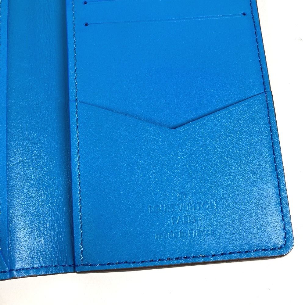 Louis Vuitton Card Case Organizer de Poche Taurillon Leather Blue — view 8