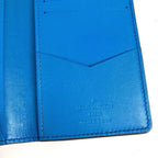 Louis Vuitton Card Case Organizer de Poche Taurillon Leather Blue — view 8